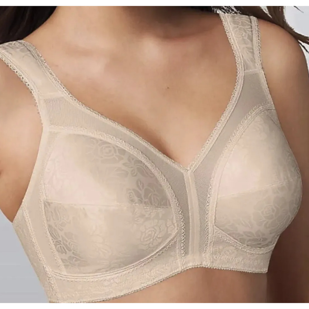 Playtex Beige 18 Hour Original Comfort Strap Wire Free Bra Size 40D